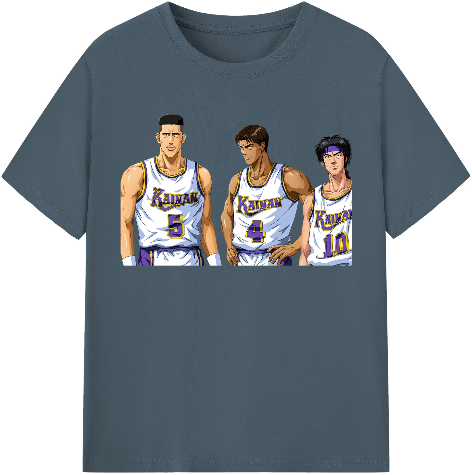 SLAM DUNK／スラムダンク 綿100％半袖Tシャツ（フロントプリント）